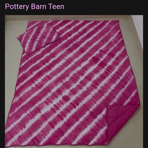 NEW POTTERY BARN Tahiti Tie Dye Twin XL Comforter sham PB Teen PBK - Picture 3 of 8